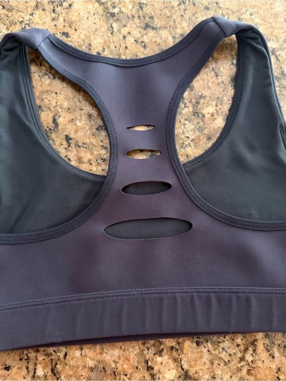 Peloton Black Racerback High-Support Sports Bra